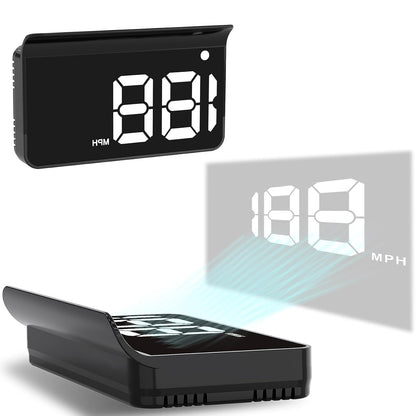 GPS HUD Speedometer for Cars – Large MPH Display, Auto Brightness, USB Plug & Play, Green/White, Driving, Auto Accessories