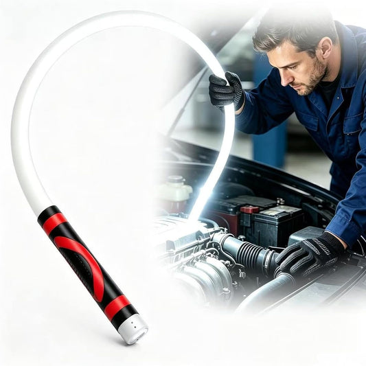 Flexible LED Light Stick 30 Inches, Rechargeable Bendable Work Light with 3 Adjustable Brightness Modes, High Lumen for Automotive Repairs Under Vehicle Hood, Workshop Tight Space and Outdoor Task Lighting,Back To School Use.lumens light