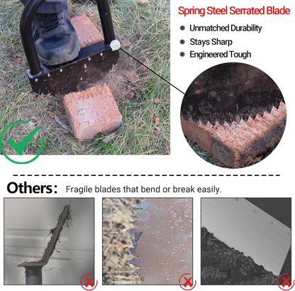 Manual Garden Bed Edger - Durable Gardening Work Tool with Wide Footplate, Portable Design for Weed Removal, Flowerbed, Sidewalk, Durable Landscape Tool, deals for you,
